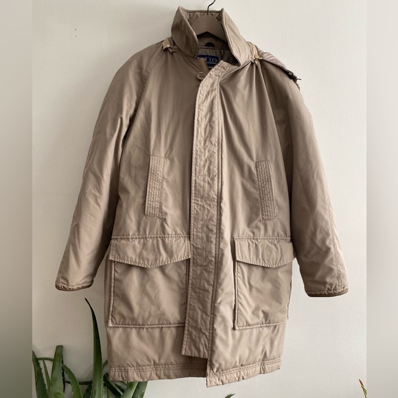 !it jeans Jackets & Blazers - Vintage 80s/90s Khaki/Beige Bay Club Jacket - M-L